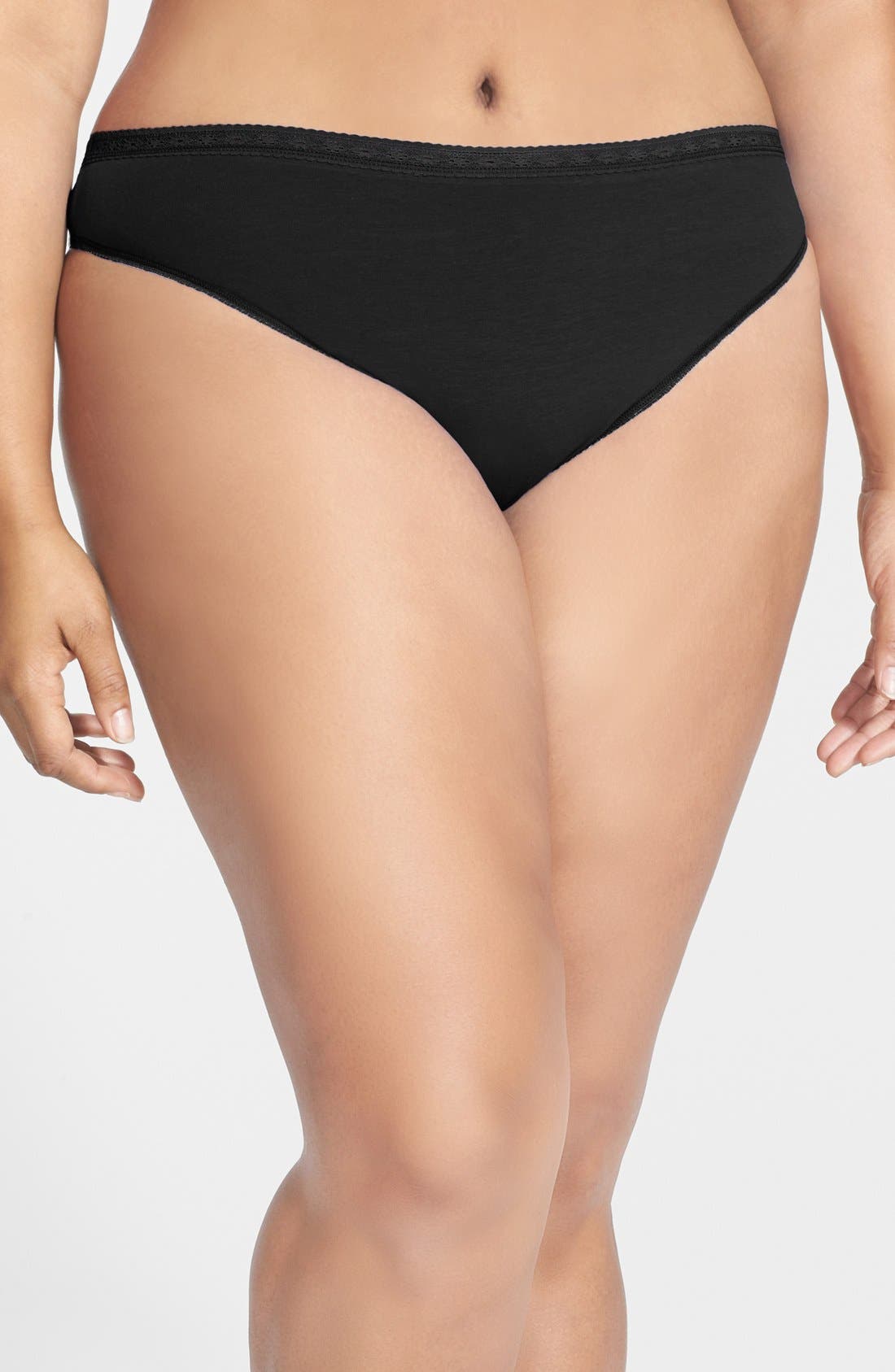 Nordstrom Stretch Cotton Thong (Plus Size) Nordstrom
