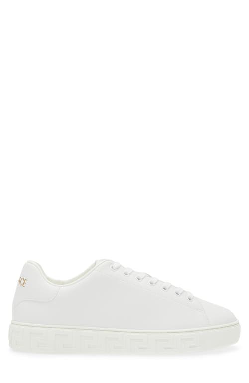 Shop Versace Responsible Low Top Sneaker In White