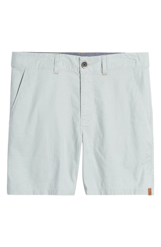 Shop Fundamental Coast Bondi Stretch Linen Blend Chino Shorts In Seaglass