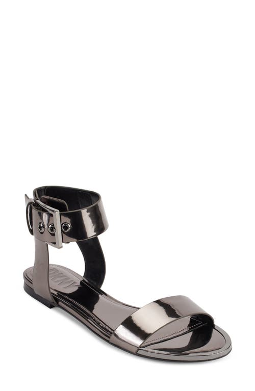 DKNY Tamara Ankle Strap Sandal in Dark Gunmetal at Nordstrom, Size 6
