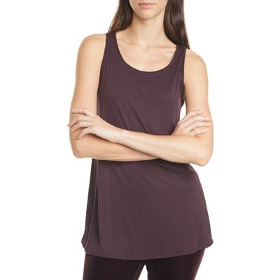 Eileen Fisher Scoop Neck Tencel Lyocell Tunic Tank, Purple