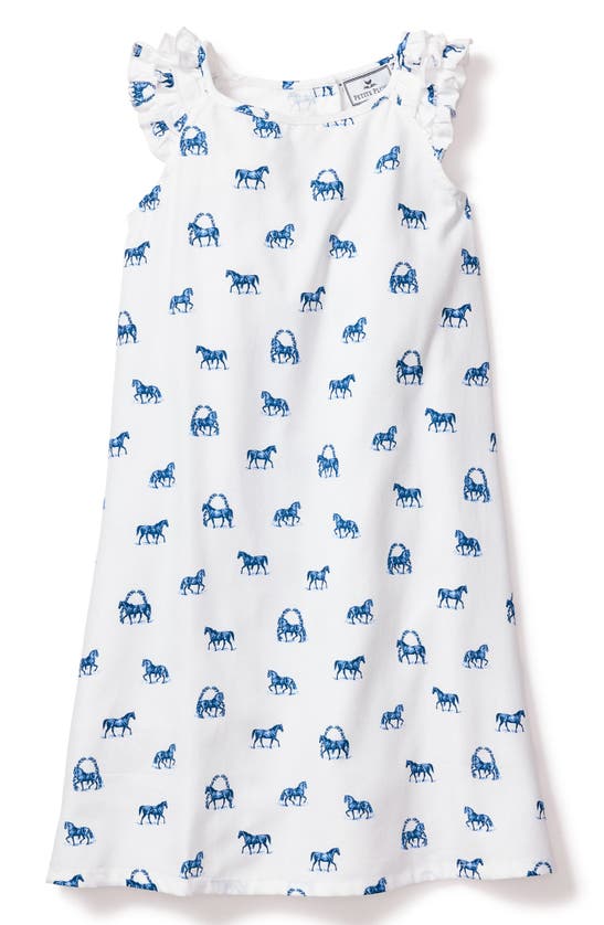 Shop Petite Plume Kids' Amelie Equestrian Print Nightgown