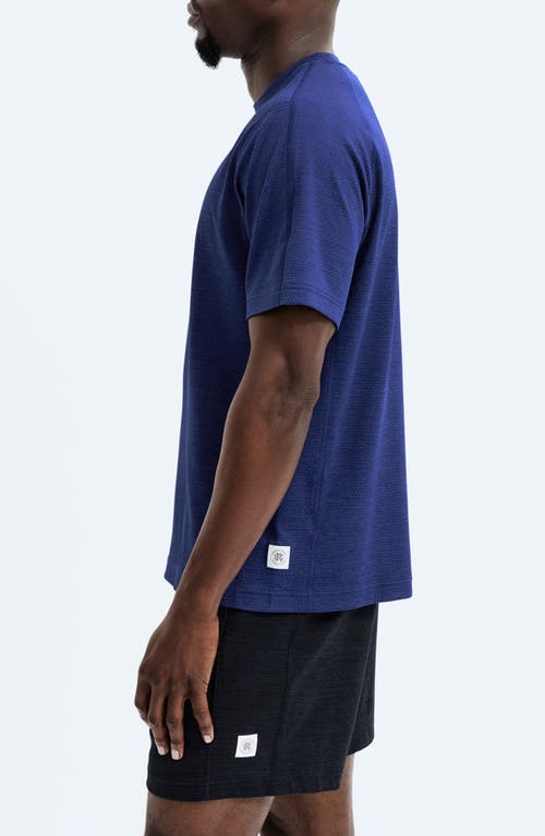 Shop Reigning Champ Solotex® Mesh Tiebreak Performance T-shirt In Admiral Blue