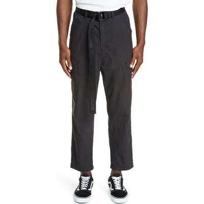 Ksubi Downtown Belted Cargo Pants, Black