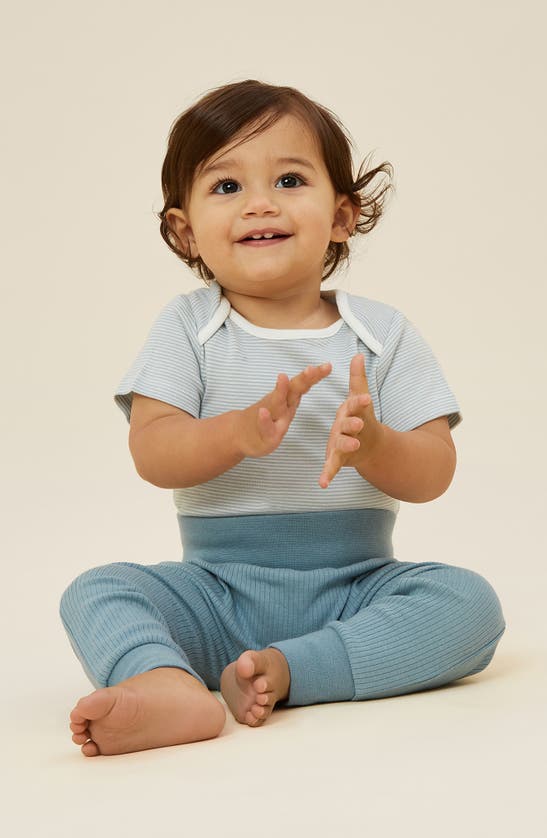 MORI MORI STRIPE SHORT SLEEVE BODYSUIT