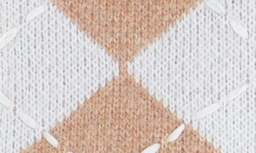 English Factory Argyle Sweater Vest In White