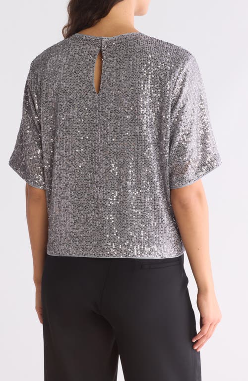 WISHLIST WISHLIST SHORT SLEEVE SEQUIN TOP