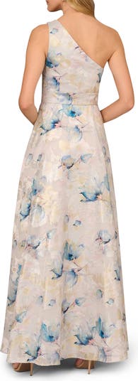 Aidan Mattox by Adrianna Papell Metallic Floral Jacquard One