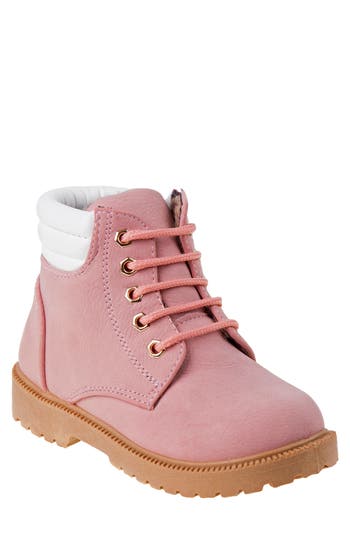 Rugged Bear Kids' Toddler Girls Lace-up Casual Boots In Black