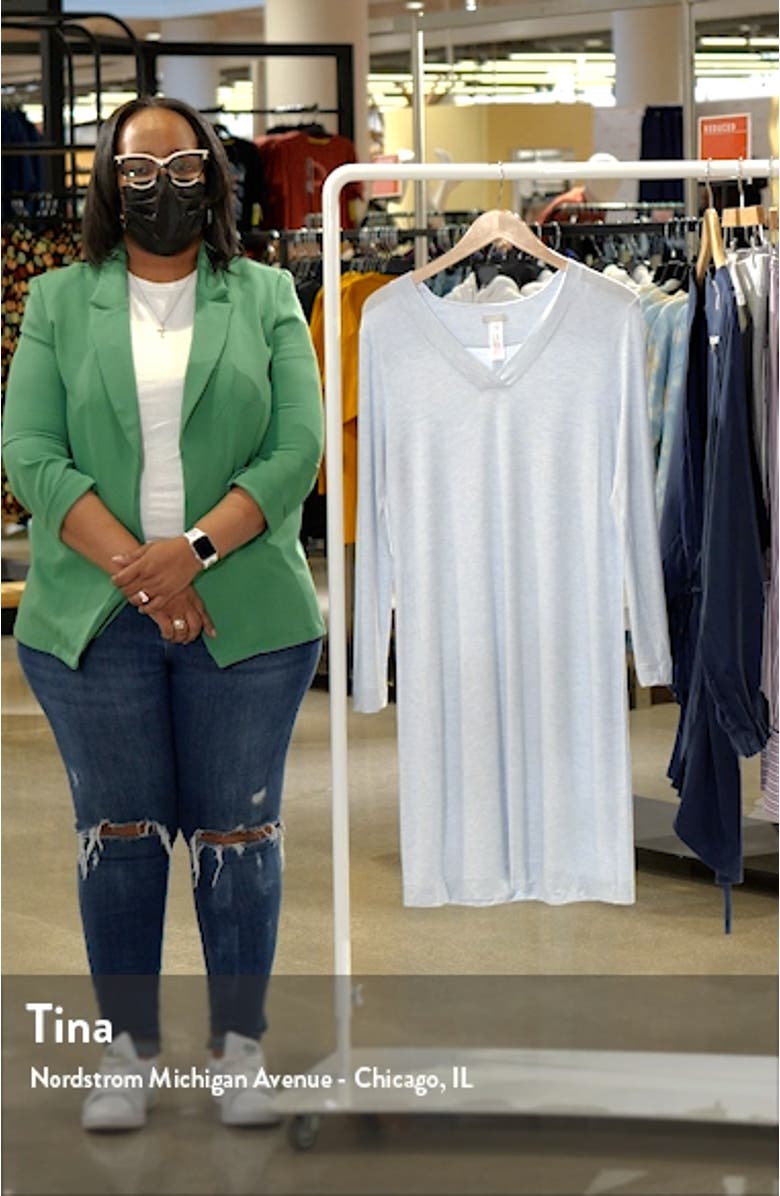 Long Sleeve Knit Nightgown, sales video thumbnail