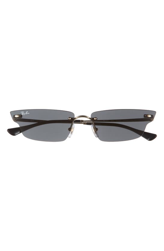 Shop Ray Ban Ray-ban 63mm Frameless Butterfly Sunglasses In Gold/black