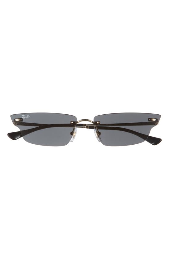 Ray Ban Ray-ban 66mm Anh Frameless Butterfly Sunglasses In Gold/black