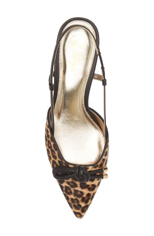 Shop Lilly Pulitzer ® Palma Genuine Calf Hair Slingback Pointed Toe Kitten Heel Pump In Multi Leopard Haircalf