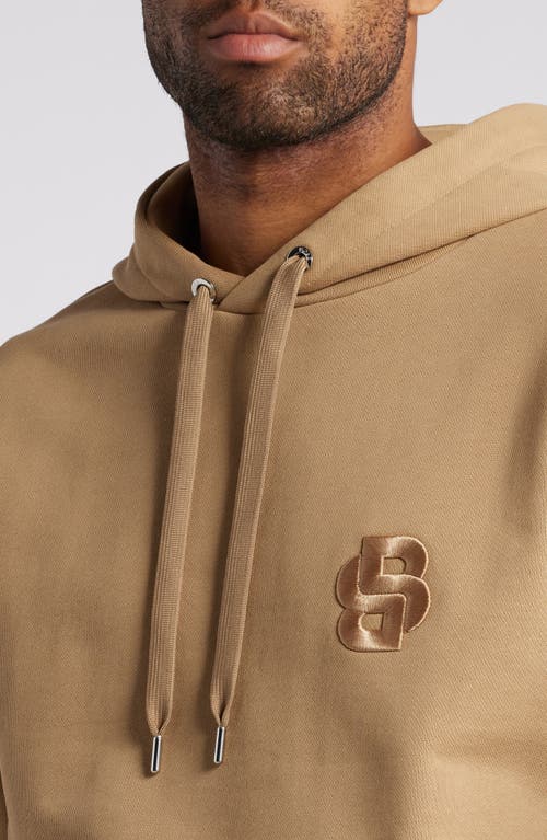 Shop Hugo Boss Boss C-sullivan Logo Hoodie In Open Beige