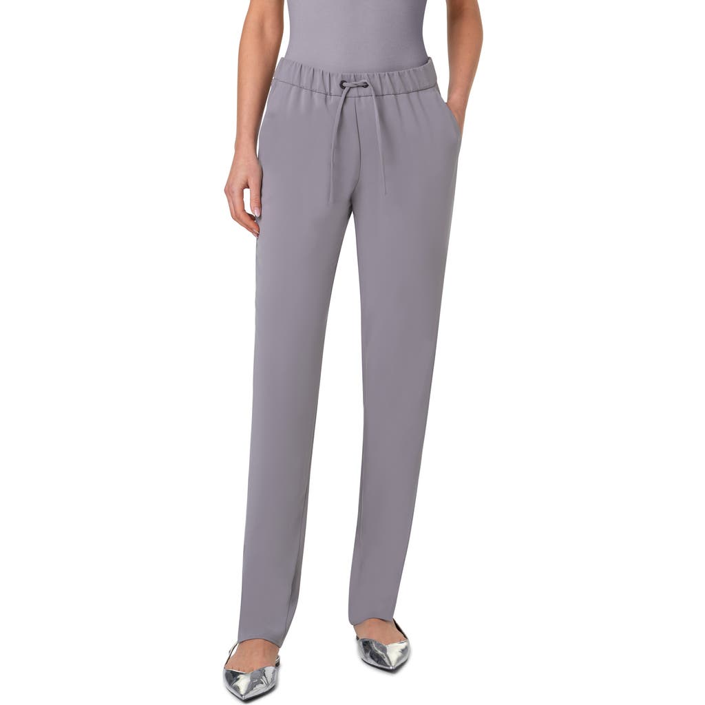AKRIS PUNTO AKRIS PUNTO MIKE SPLIT HEM CREPE DRAWSTRING PANTS