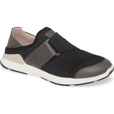 Olukai Mikilua Kakoo Slip-On Sneaker, Black