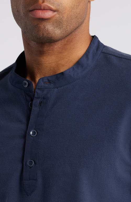 Shop Rails Dremond Long Sleeve Stretch Cotton Henley In Perfect Navy