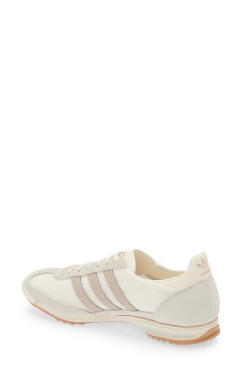 Shop Adidas Originals Adidas Sl 72 Sneaker In Off White/taupe/white