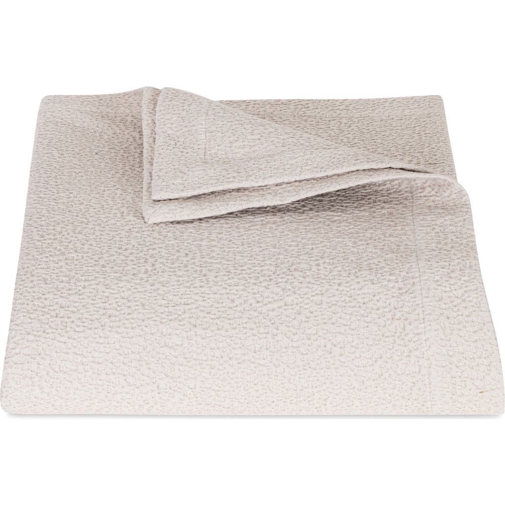 Matouk Malibu Coverlet, Full/queen In Pebble