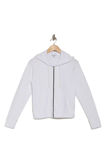 JAMES PERSE JAMES PERSE FRENCH TERRY CROP ZIP HOODIE
