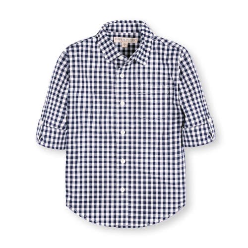 HOPE & HENRY HOPE & HENRY BOYS' ORGANIC STRETCH POPLIN ROLL-UP SHIRT, KIDS