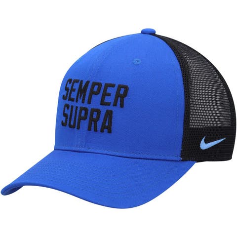 Nike Atlanta Braves Dri-fit Mesh Swoosh Adjustable Cap in Blue for