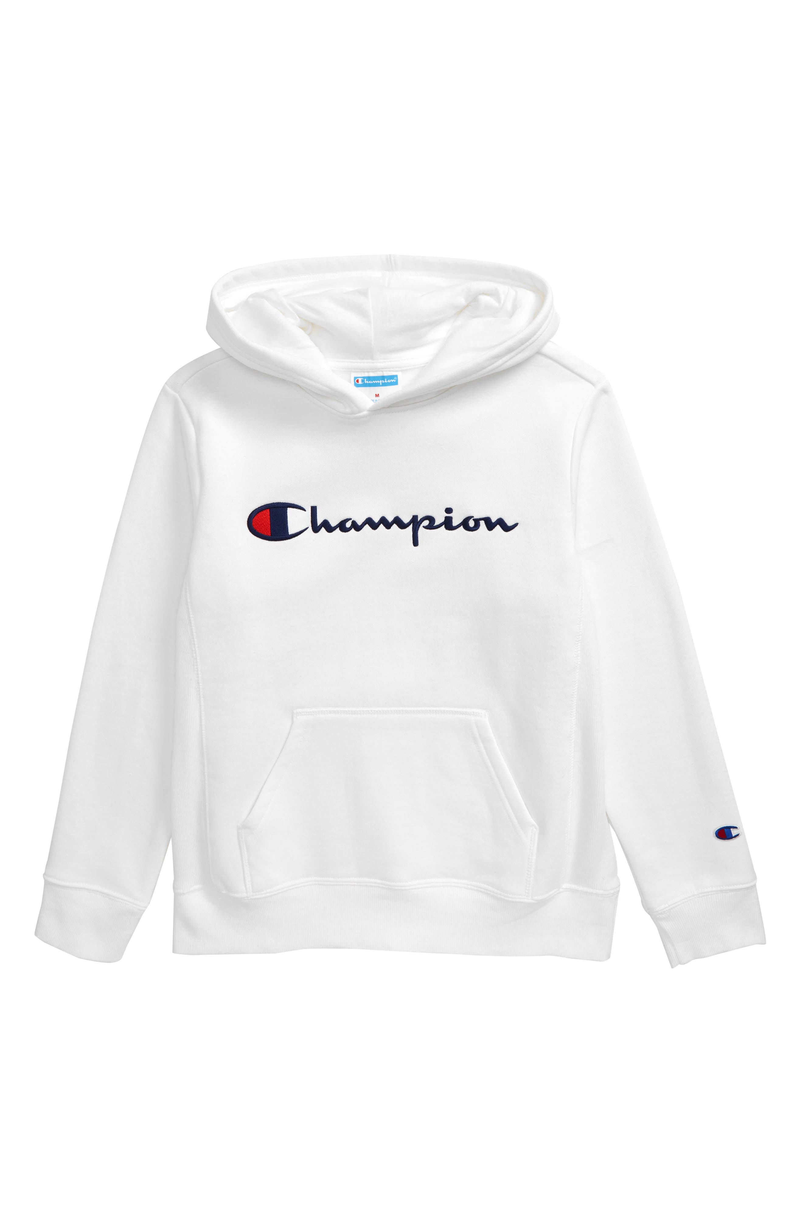champion reverse weave hoodie kids