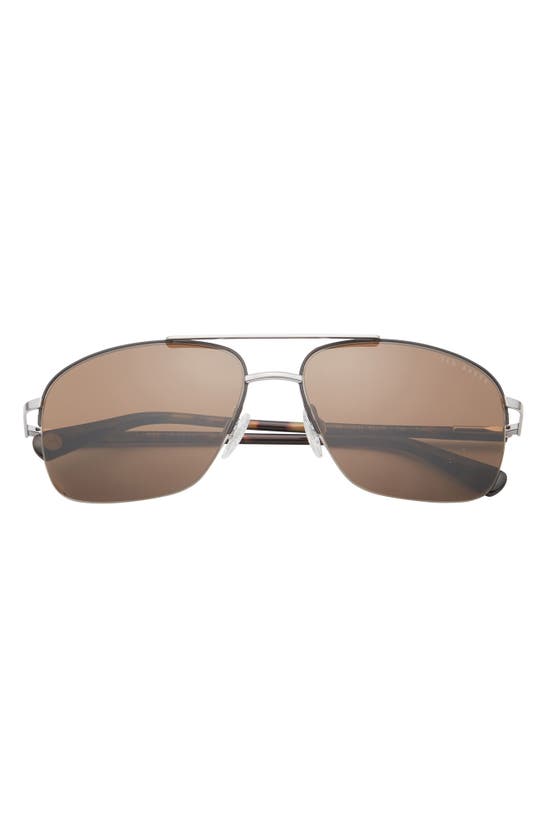 Ted Baker 59mm Rimless Navigator Sunglasses In Brown