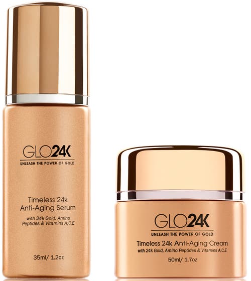 Glo24k Unleash The Power Of Gold Anti-aging Cream And Serum In Na