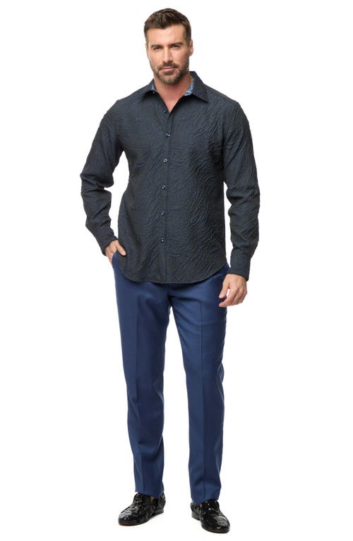 Robert Graham Geoglyph Classic Fit 3d Jacquard Button-up Shirt In Sapphire