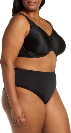 Aha Moment by N-fini Women's Plus Seamless V-Neck Underwire Built-in Soft  Cup Bra (3X/4X, Black) at  Women's Clothing store