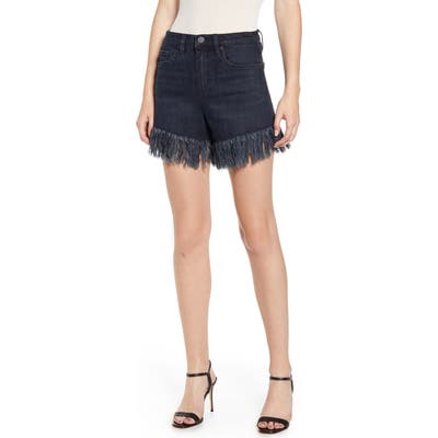 Blanknyc Fray Hem Denim Shorts, Black
