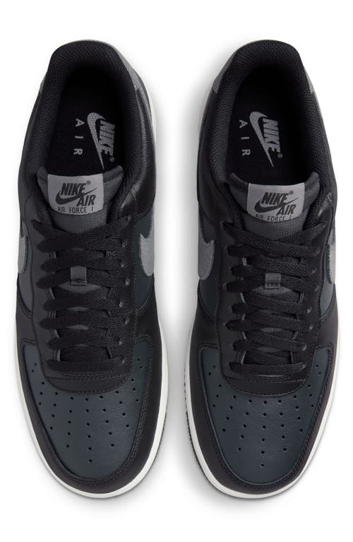 Shop Nike Air Force 1 '07 Sneaker In Black/smoke Grey/dark Grey