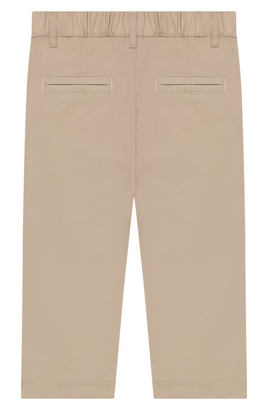 Andy & Evan Stretch Twill Trousers In Medium Beige