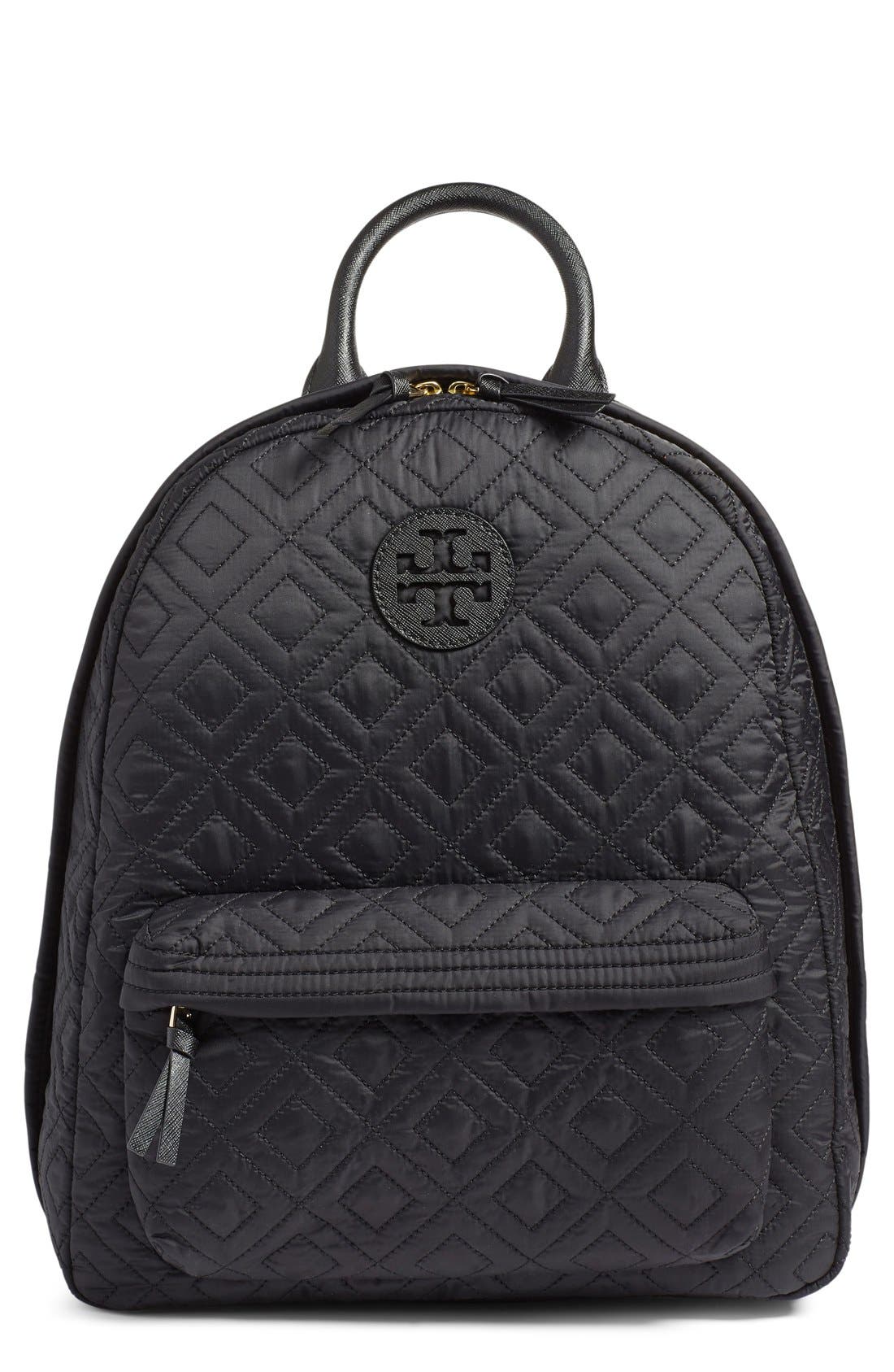 tory burch quilted backpack