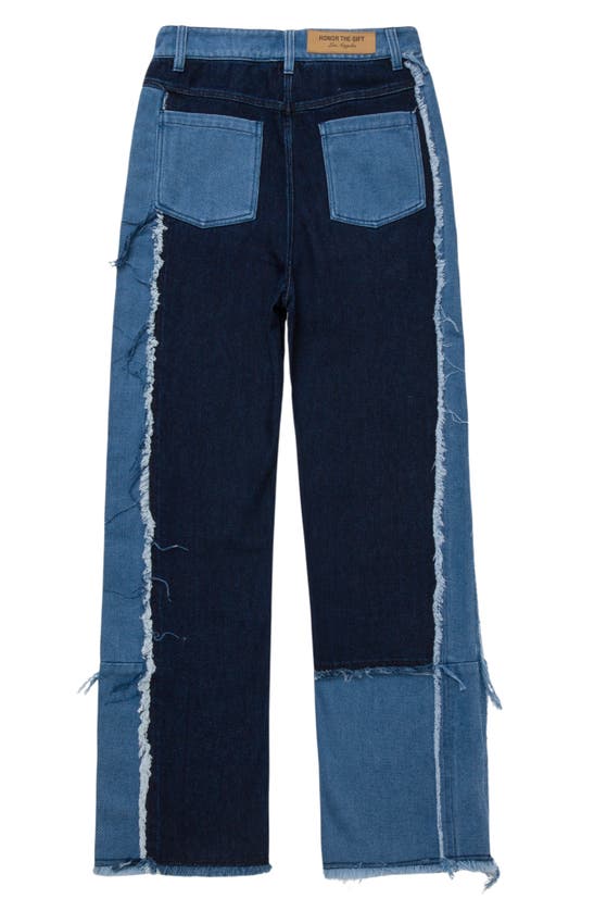 Shop Honor The Gift Patchwork Jeans In Indigo