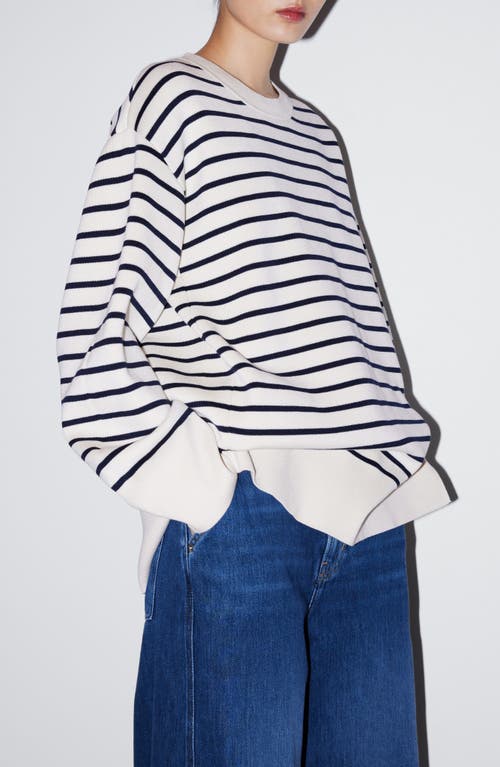 & Other Stories Stripe Sweater White Dusty Light at Nordstrom,