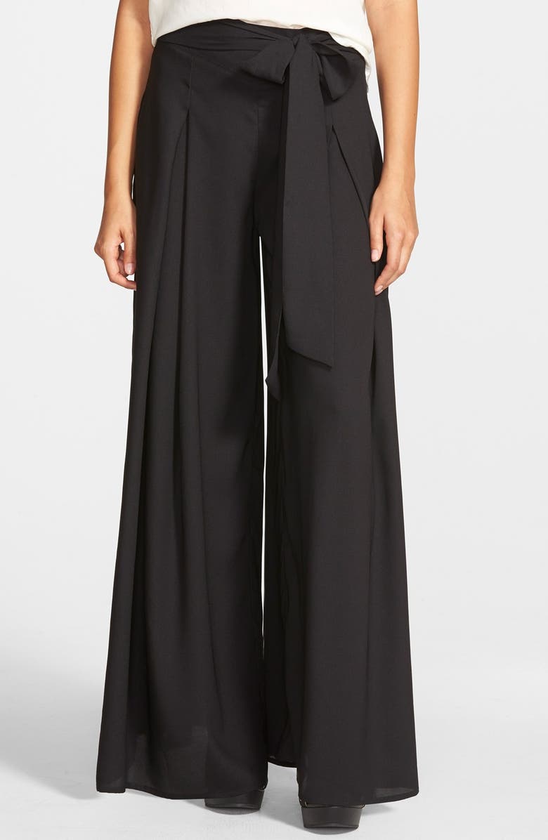 Flying Tomato Pleated Palazzo Pants (Juniors) | Nordstrom