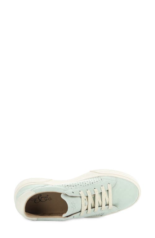 Shop Bos. & Co. Lotta Platform Sneaker In Menta/marfil