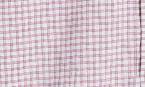 Shop Johnnie-o Dean Check Performance Button-up Shirt In Rose