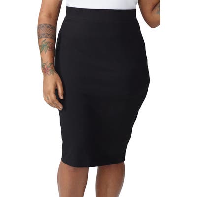Plus Size Universal Standard Danuble Heavyweight Jersey Pencil Skirt