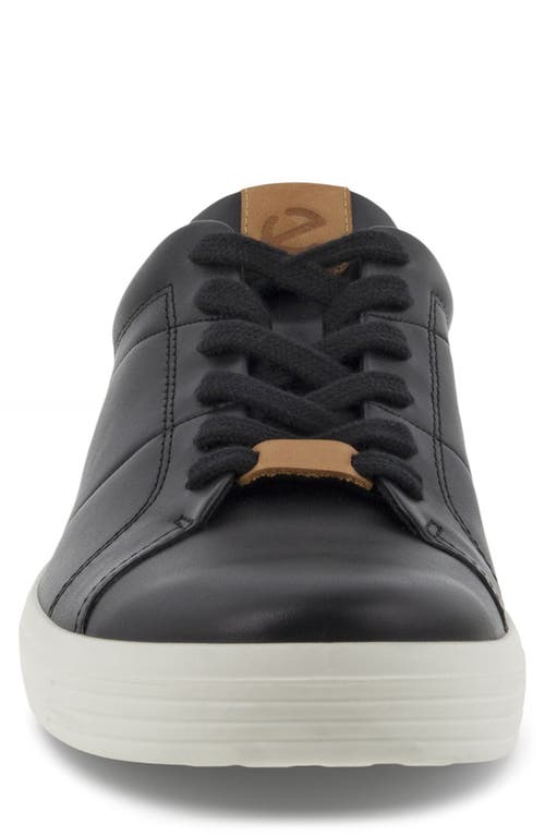 Ecco Soft Classic Sneaker In Black/lion