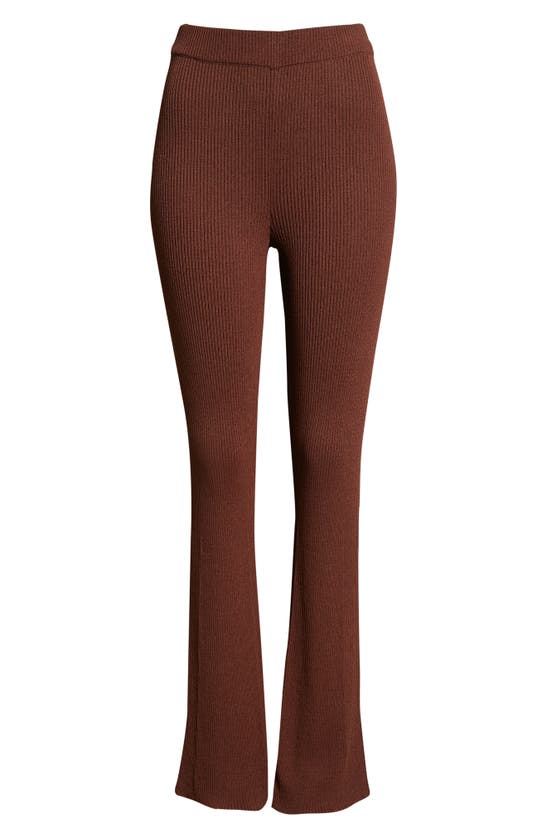 Shop Aeron Egon Rib Pants In Dark Chocolate
