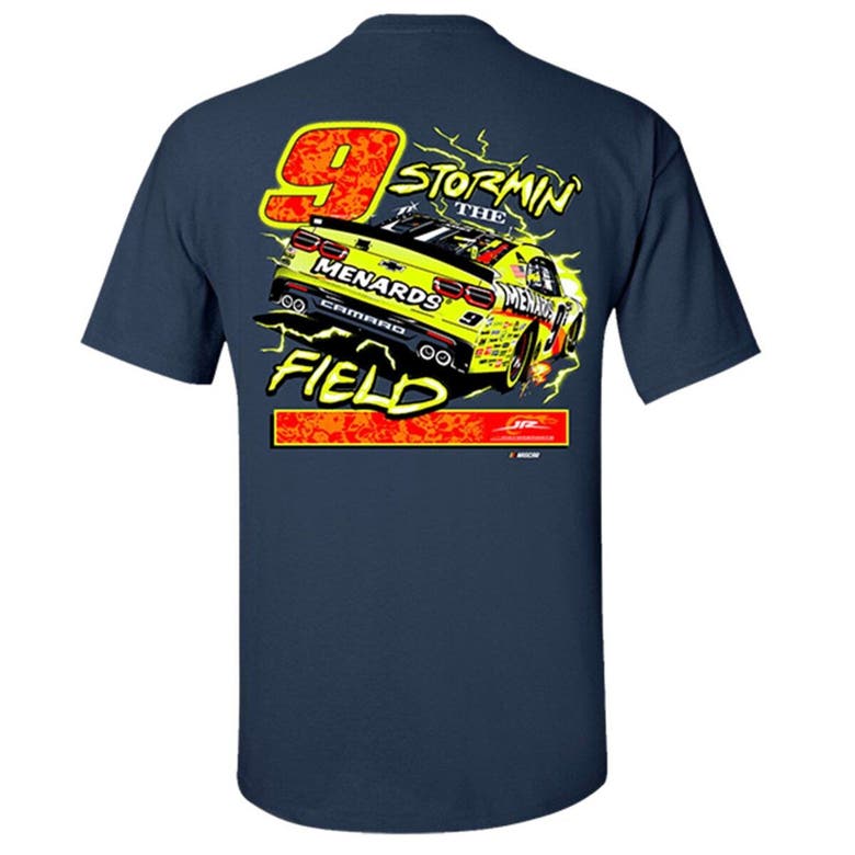 JR MOTORSPORTS OFFICIAL TEAM APPAREL JR MOTORSPORTS OFFICIAL TEAM APPAREL NAVY BRANDON JONES CAR T-SHIRT