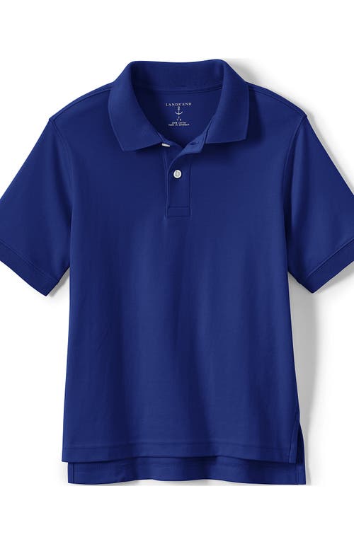 LANDS' END LANDS' END SCHOOL UNIFORM KIDS SHORT SLEEVE INTERLOCK POLO SHIRT 