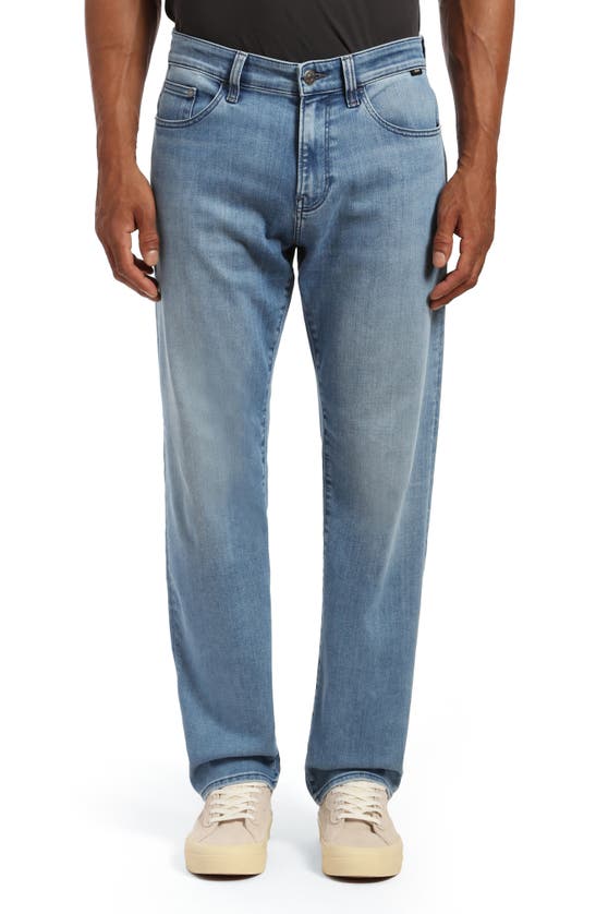 Mavi Jeans Zach Straight Leg Jeans In Light Tonal Brushed Super