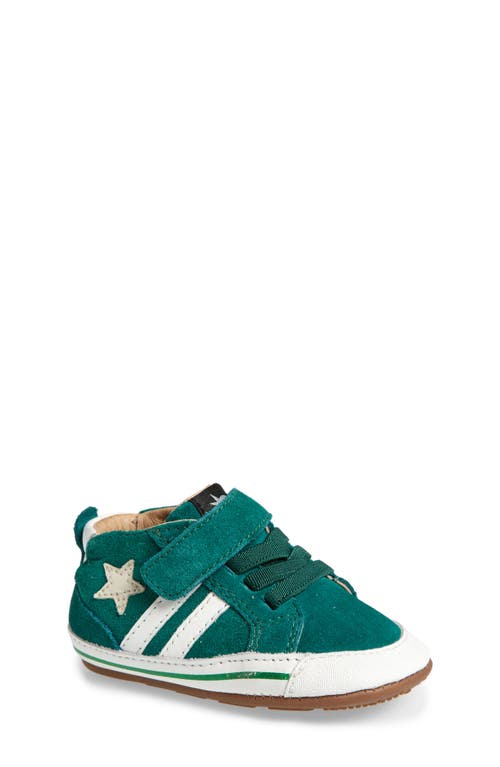 OLD SOLES Spruce Bub Sneaker in Emerald Suede /Snow /Sporco 