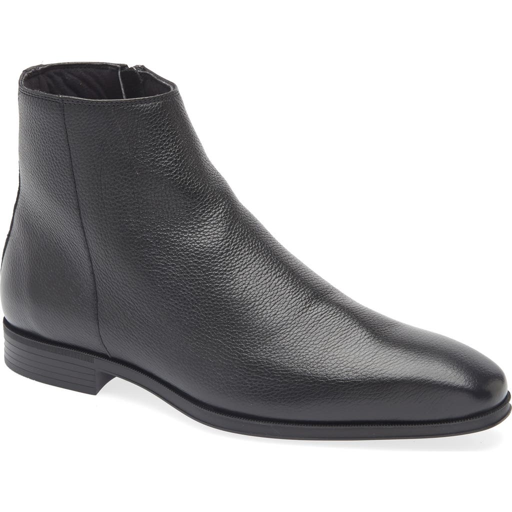 Hugo Boss Tayil Mens Leather Boots In Black