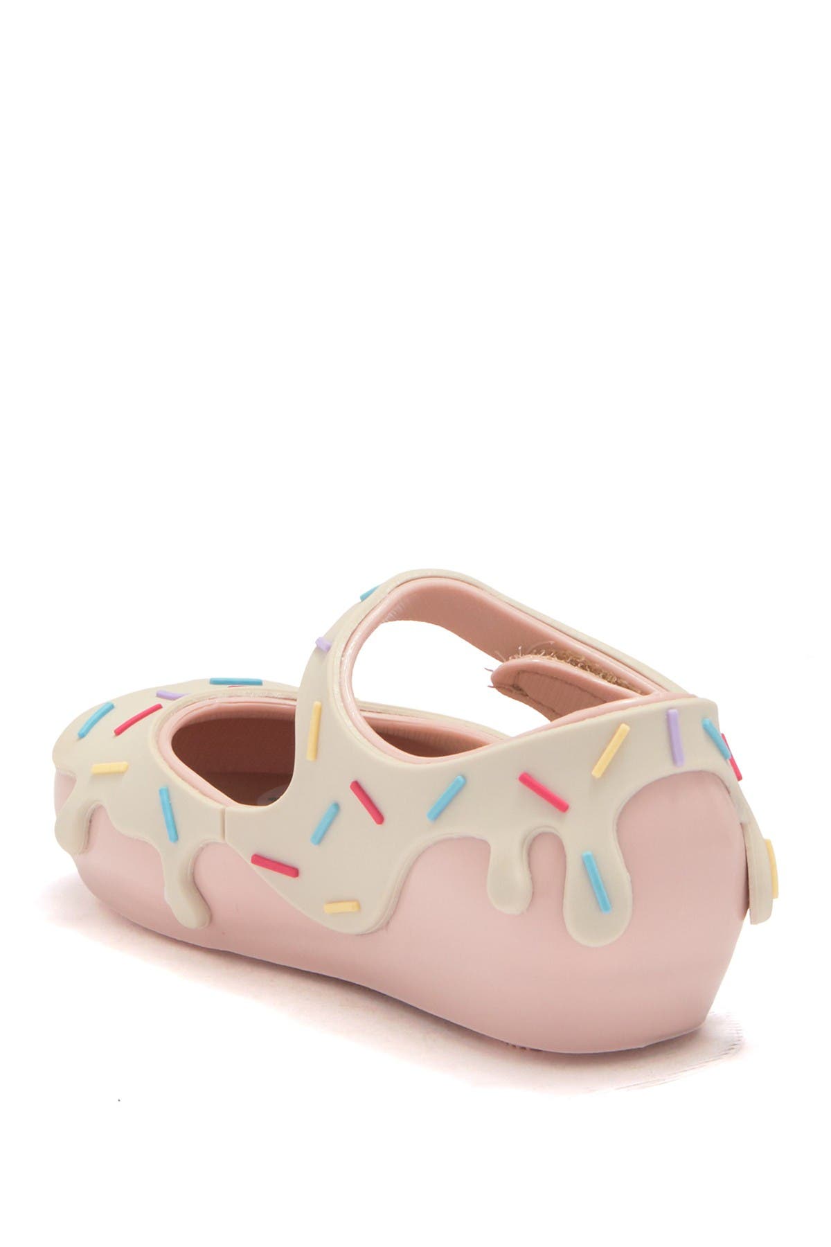 Mini Melissa Kids' Ultragirl Donut Mary Jane Flat In Pink/beige