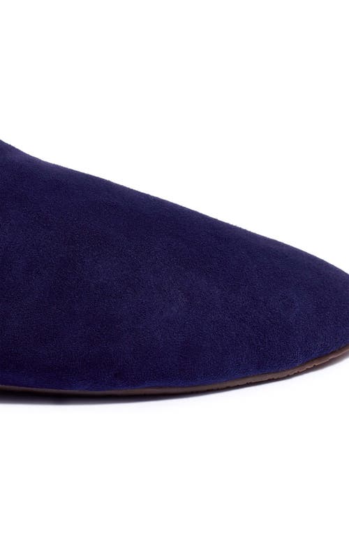 Tkees Ines Genuine Shearling Slipper In Navy